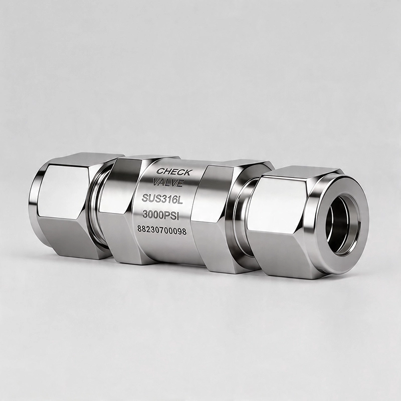 High‑Pressure Check Valve High‑Pressure Check Valve with Ferrule Connections